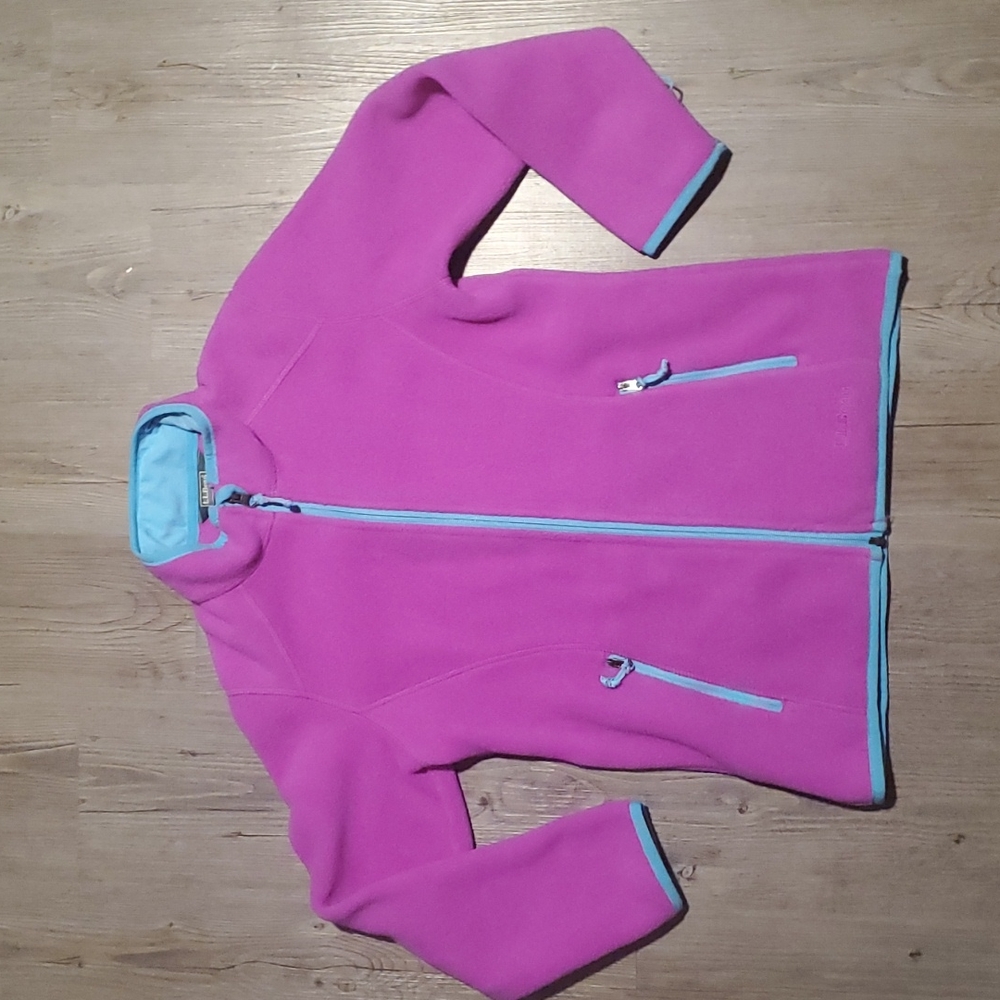 L L Bean | Girl's Double Up Outerwear System Fleece Zip-Up | M 10-12